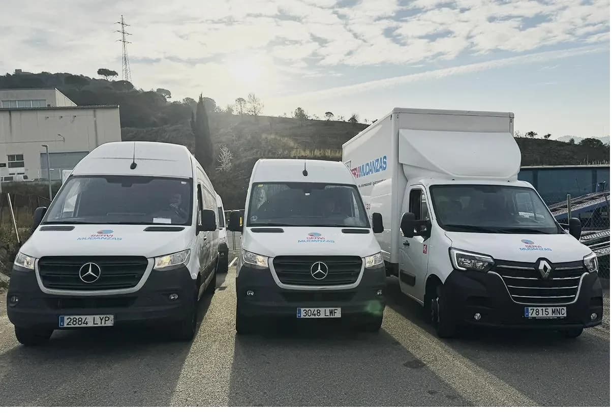 Equipo completo de operarios de Servimudanzas Pirineos, empresa familiar con 20 años de experiencia en mudanzas en el Pirineo catalán